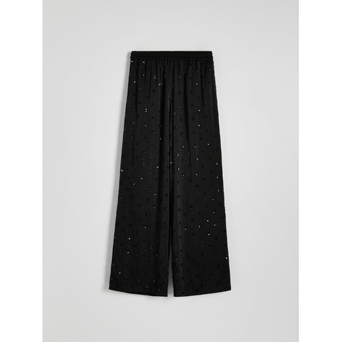 Reserved LADIES` TROUSERS - crno Cijene