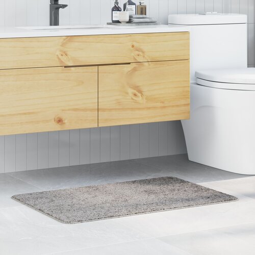 vidaXL Siva Bombaž 60 x 90 cm Kopalna Preproga Pravokotna Moderna Cene