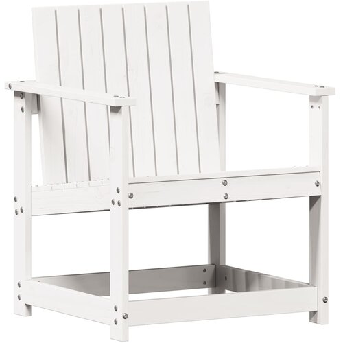 Maison Chic Vrtni Stoli - Stol za vrt bel 62x56x77 cm trdna borovina JS637, (21879095) Cene
