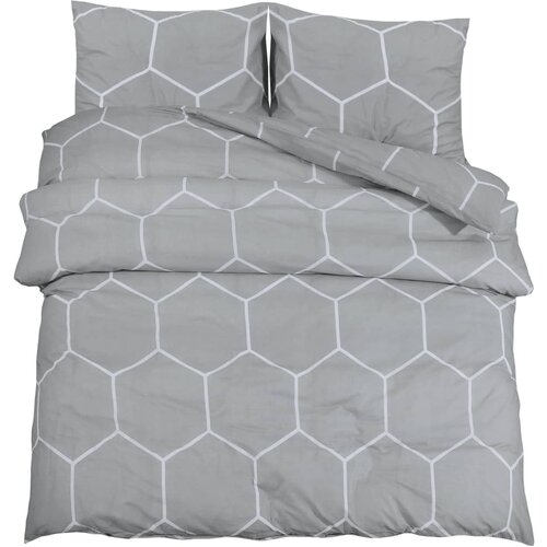 Maison Chic Komplet posteljnine - Posteljnina siva 225x220 cm bombaž, (21786711) Cene