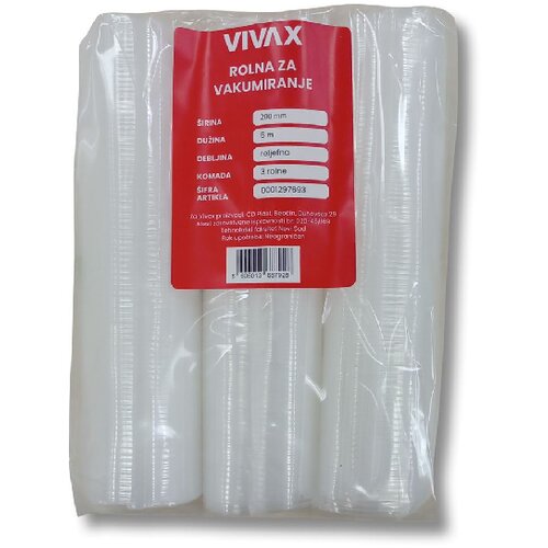 Vivax rolna za vakumiranje 200 mm x 5 m 3 rolne 1297693 Cene