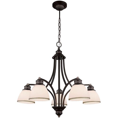  Luster na sajli CLAIR 5xE27/60W/230V, prečnik 65 cm, bronza Slike