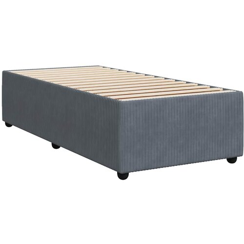 Box spring krevet s madracem tamnosivi 90x190 cm bar&amp;scaron;unasti Slike