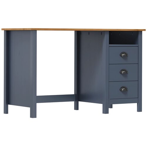  Radni stol Hill s 3 ladice sivi 120x50x74 cm masivna borovina Cijene
