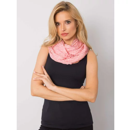 Fashion Hunters Women's pink scarf with a print of hearts