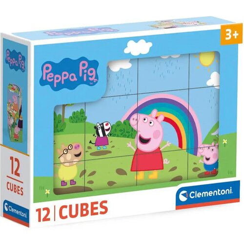 Clementoni Peppa pujsa 12-delni pravljični kocki - Cene
