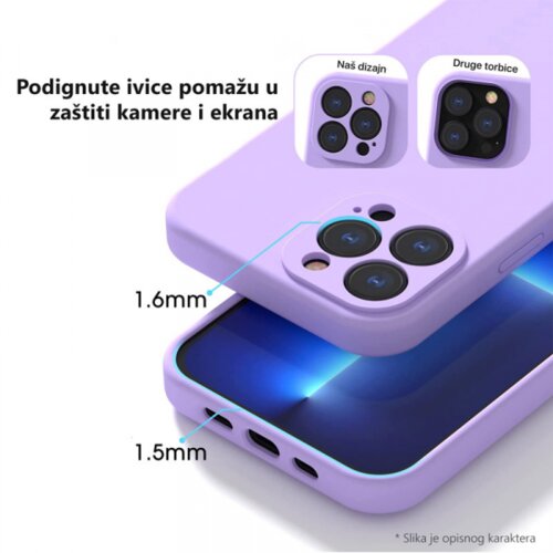 Maska soft velvet za xiaomi redmi 12C tamno plava Slike