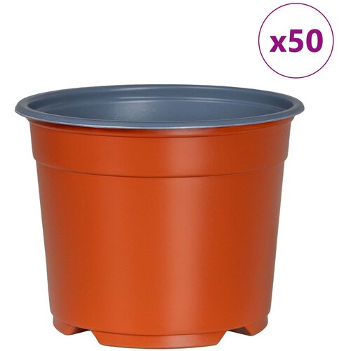  Okrugla saksija za cveće 50 pcs Terakota &amp;Oslash; 10 x 8 cm Plastika Slike
