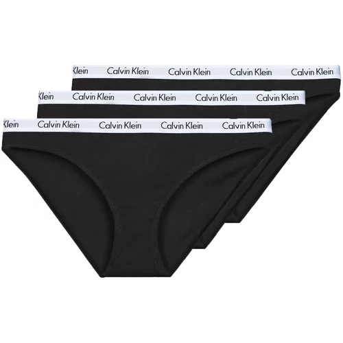Calvin Klein Jeans Hlačke CAROUSEL BIKINI X3 Črna