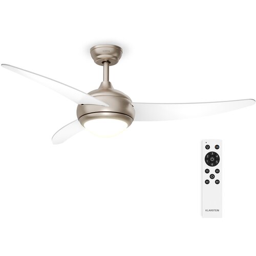 Klarstein El Paso stropni ventilator sa svjetlom | 132 cm | 35 W | Tihi rad | Drvo Cijene