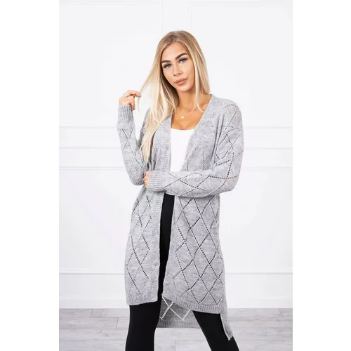 Kesi Sweater with a geometric pattern gray