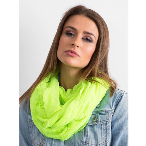 Fashion Hunters Fluo yellow scarf with metallic thread Slike