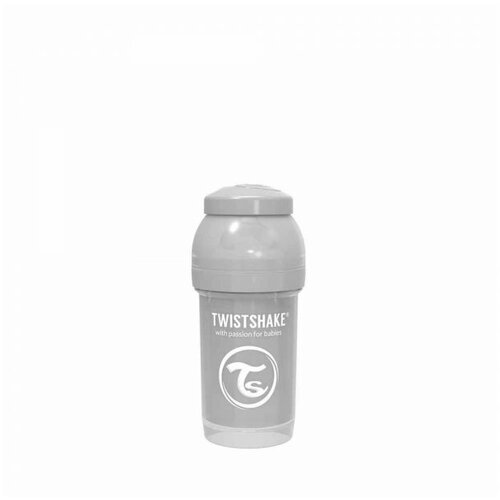 Twistshake flašica za bebe 180 ml pastel grey Slike
