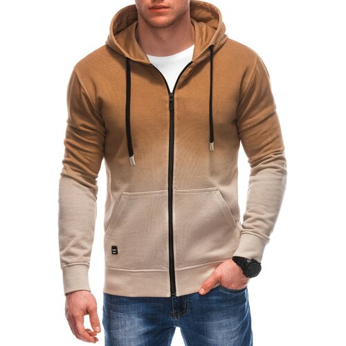 Edoti Men's unbuttoned hooded sweatshirt OM-SSWS-0127 Slike