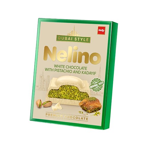 Nelly Bela čokolada NELINO Dubai 62g Slike