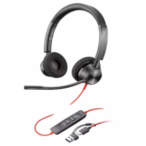 HP Slu&amp;scaron;alice Poly BW 3310 Stereo -M USB-C HS +USB-C/A/8X220AA/crna Slike