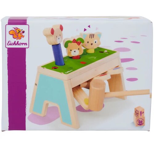 Simba Toys Leseni tolkalo Pop-Up za razvoj spretnosti s kladivcem - Eichhorn Cene