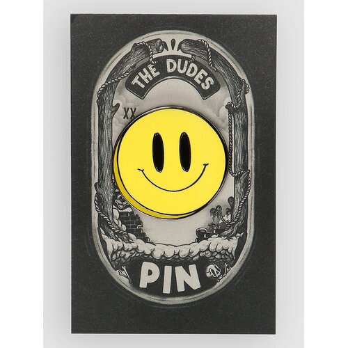 The Dudes Smiley Pin multicolor Cene