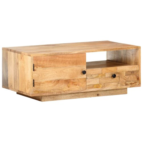  Klubska mizica 90x50x35 cm trden mangov les Slike