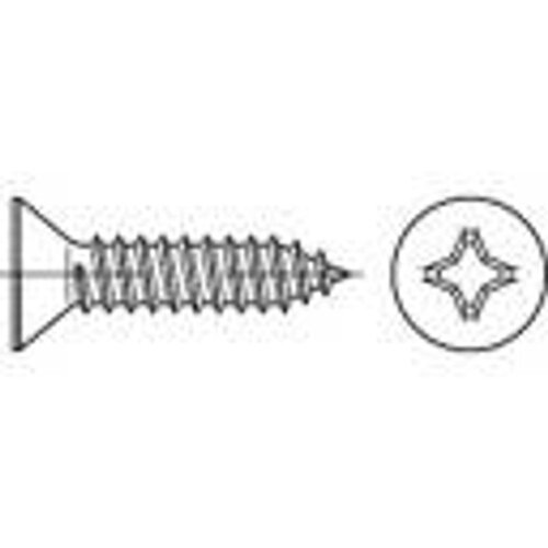 Toolcraft 145285 vijci s upu&scaron;tenom glavom za lim 6.3 mm 50 mm križni philips DIN 7982 čelik galvansko pocinčani 100 St. Cijene
