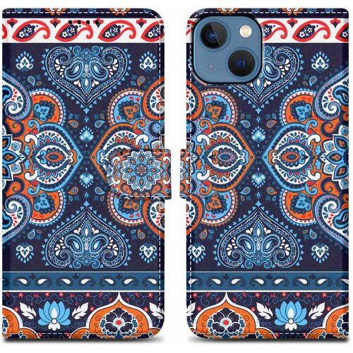 Cadorabo Ohišje, združljiv z Apple - Design Blue Mandala št. 1 - Zaščitni pokrov z magnetnim zapiranjem, funkcijo stojala in režo za kartico, (20603199) Cene
