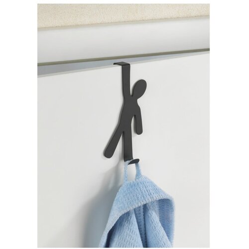 Wenko Črn obešalnik za vrata Hook Boy Door Hook Cene