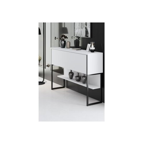 Hanah home komoda luxe black white Cene