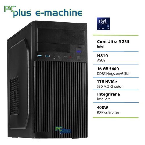 PCPLUS e-machine Ultra 5 235 16GB 1TB SSD namizni računalnik Cene