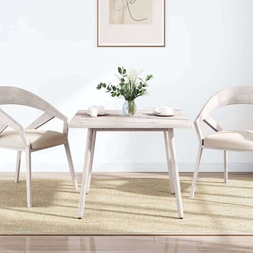 vidaXL Mizna plošča bela 70x70x2,5 cm trdna borovina Cene