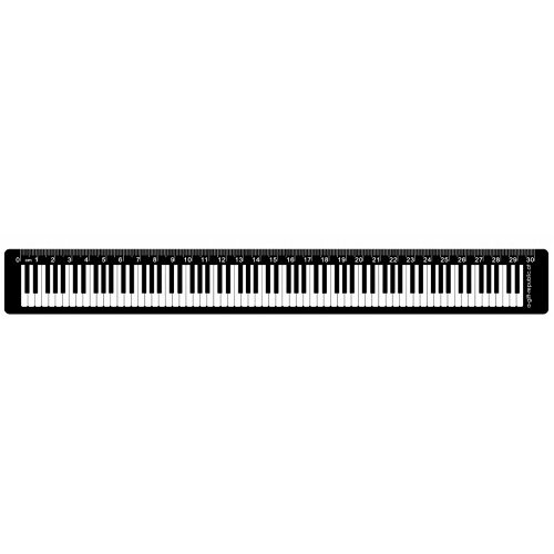  AGIFTY R 1027 Ruler keybord 30cm black - ravnalo Slike