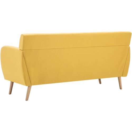  Trosjed presvučen tkaninom 172 x 70 x 82 cm žuti Slike