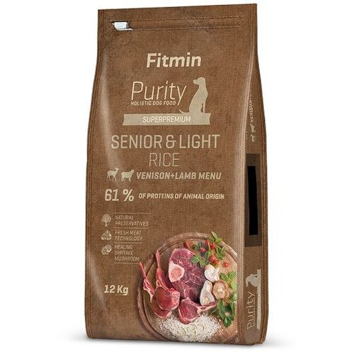 Fitmin Dog Purity Senior & Light Divljač i Jagnjetina sa Pirinčem, hrana za pse 2kg Cene
