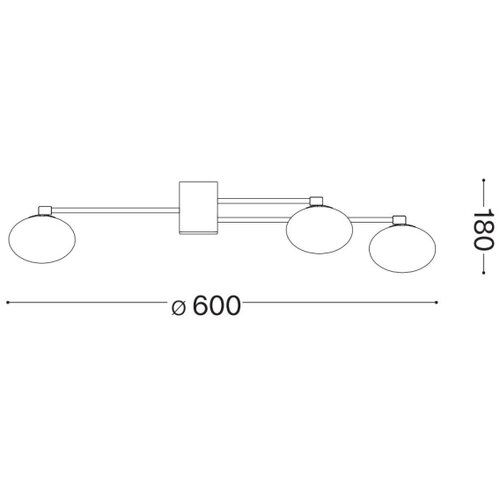 Ideal Lux led plafonski luster hermes 5xG9/3W/230V prečnik 60 cm bela Slike