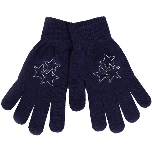 Yoclub Woman's Gloves RED-0016K-AA50-014 Navy Blue