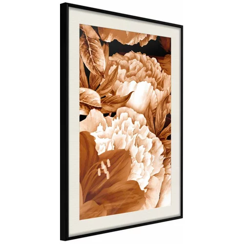  Poster - Peonies in Sepia 30x45