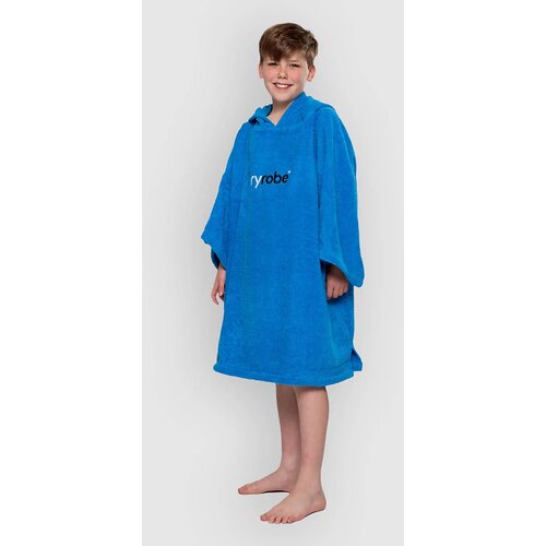Dryrobe Towel Robe Organic Kids 5-9 Surf poncho blue Cene