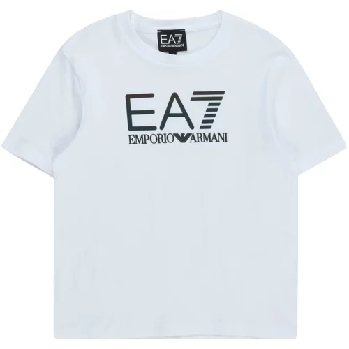 Ea7 Emporio Armani Majica črna / bela