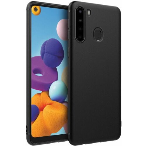 Nillkin silikonski ovitek za samsung galaxy A21s A217 - mat črn Slike