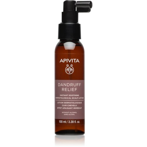 Apivita Dandruff Relief Instant Soothing Dermatological Scalp Lorion pomirjajoče pr&amp;scaron;ilo proti draženju in srbenju lasi&amp;scaron;ča 100 ml Slike