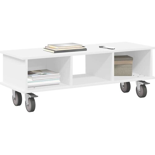  stalak Bijelo 100 x 35 x 35 cm Konstruirano drvo Slike