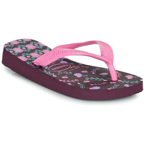 Havaianas Japonke KIDS FLORES Rožnata Slike