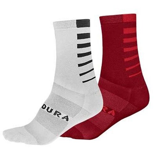 Endura čarape coolmax stripe red-white l-xl - l-xl Cijene
