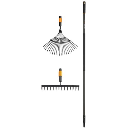 Fiskars grablje za listje + vrtne grablje + držalo l 156cm quikfit (1018794) Cene
