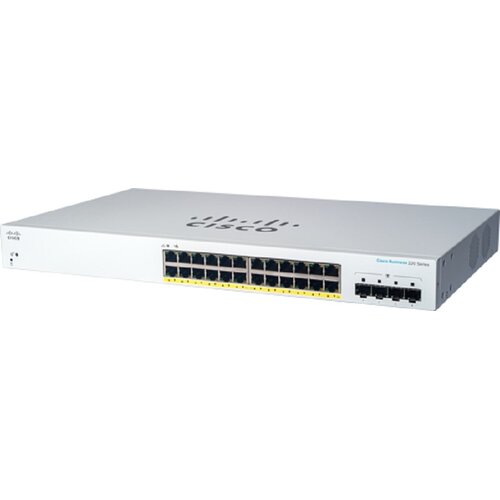 Cisco Switch CBS220, 24 GE portova, PoE, Sivi Cijene
