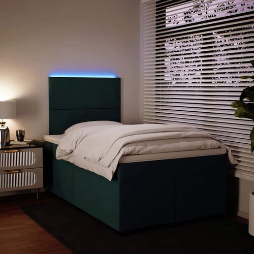 Box spring krevet s madracem tamnozeleni 120x200 cm bar&amp;scaron;unasti Slike