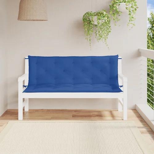  Jastuci za vrtnu klupu 2 kom plavo 150x50x7 cm tkanine Oxford