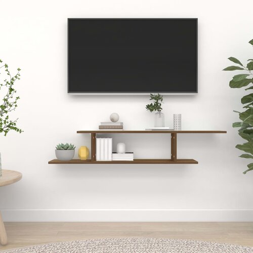 vidaXL zidna tv polica boja hrasta 125 x 18 x 23 cm konstruirano drvo Cijene