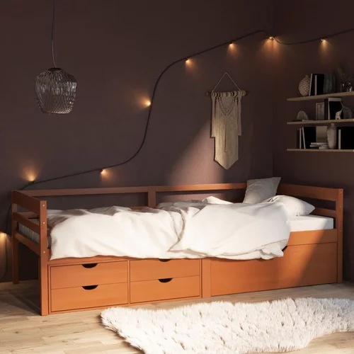  za krevet i ladice/ormarić boja meda 90 x 200 cm borovina