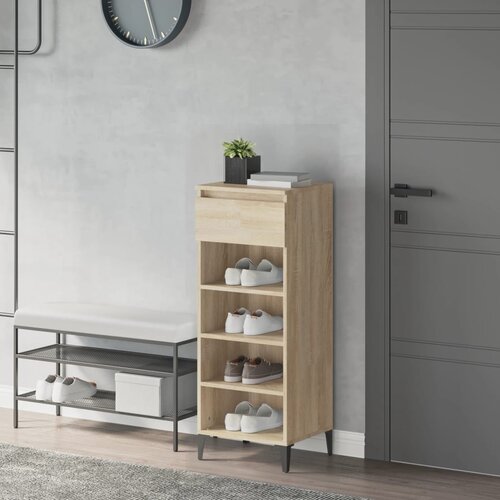 The Living Store Regal za čevlje sonoma hrast 40x36x105 cm inženirski les - Regal Za Čevlje, (21485519) Cene