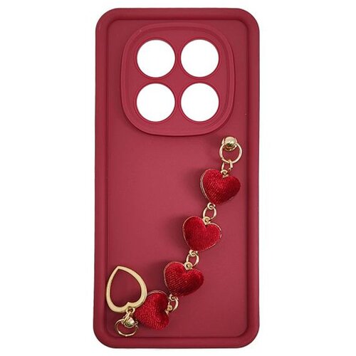 Max Mobile MM TPU XIAOMI REDMI NOTE 14 PRO+ 5G SILICONE CANDY WRIST STRAP R Heart Cene